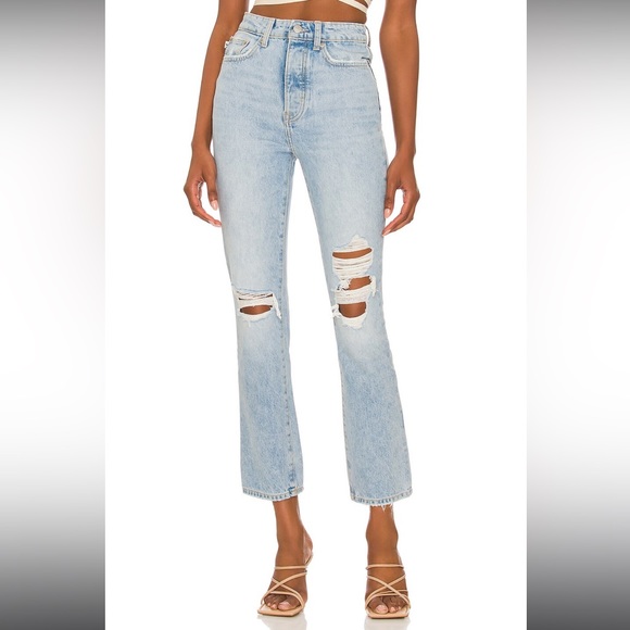 Lovers and Friends Reece High Rise Rigid Slim Straight Jean N209-8 - Picture 2 of 15